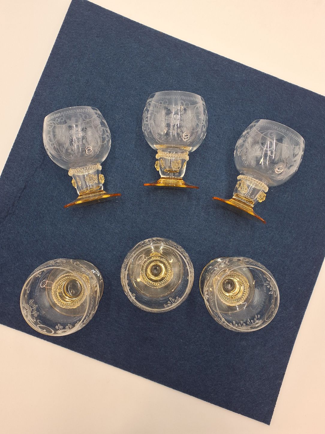 6 x Theresienthal glas
